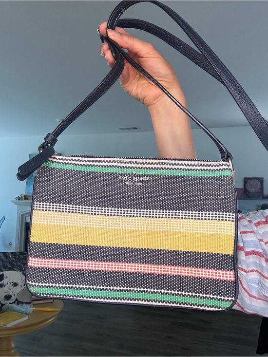 kate spade Handbags - Kate Spade Boardwalk Stripe Triple Gusset Crossbody bag